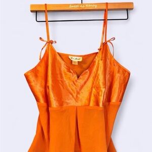 Miaou Vibrant Orange Camisole Top